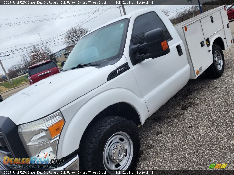 2015 Ford F250 Super Duty XL Regular Cab Utility Oxford White / Steel Photo #28