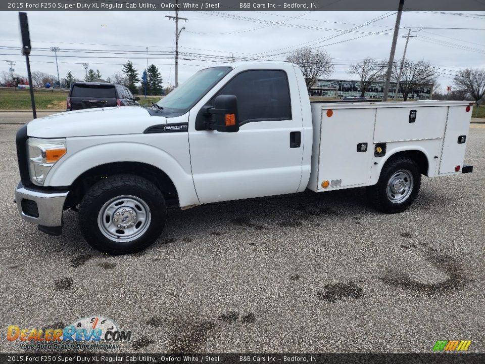 2015 Ford F250 Super Duty XL Regular Cab Utility Oxford White / Steel Photo #29