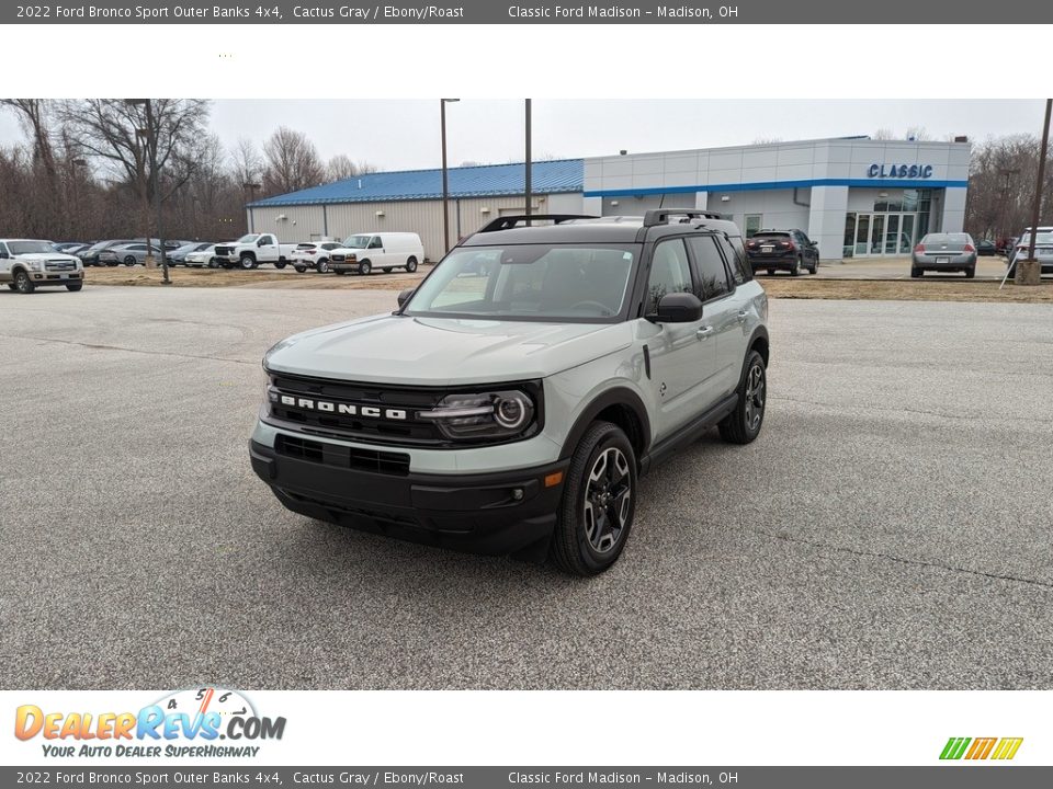 2022 Ford Bronco Sport Outer Banks 4x4 Cactus Gray / Ebony/Roast Photo #1