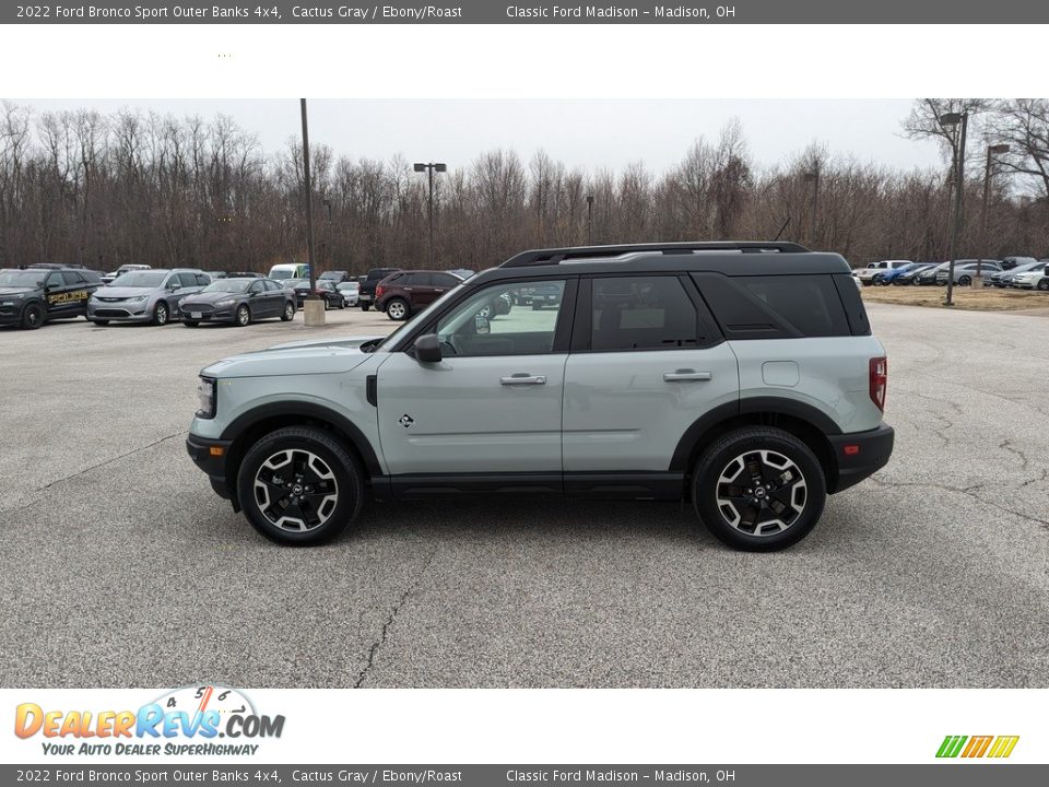 2022 Ford Bronco Sport Outer Banks 4x4 Cactus Gray / Ebony/Roast Photo #2