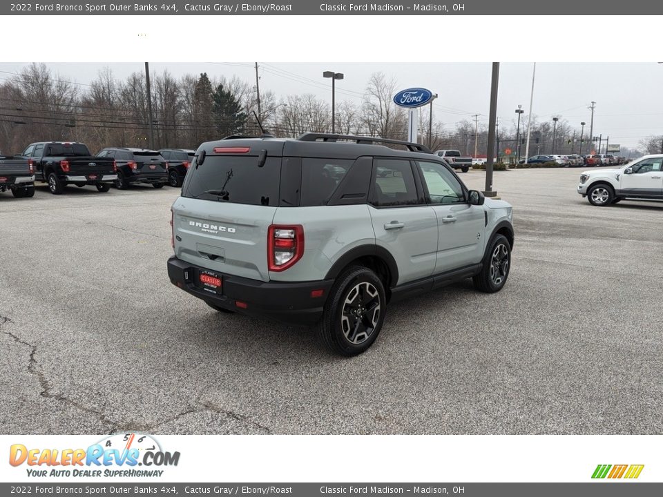 2022 Ford Bronco Sport Outer Banks 4x4 Cactus Gray / Ebony/Roast Photo #5