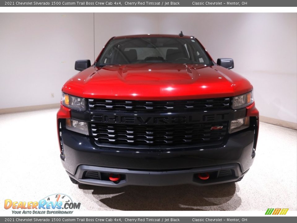 2021 Chevrolet Silverado 1500 Custom Trail Boss Crew Cab 4x4 Cherry Red Tintcoat / Jet Black Photo #2