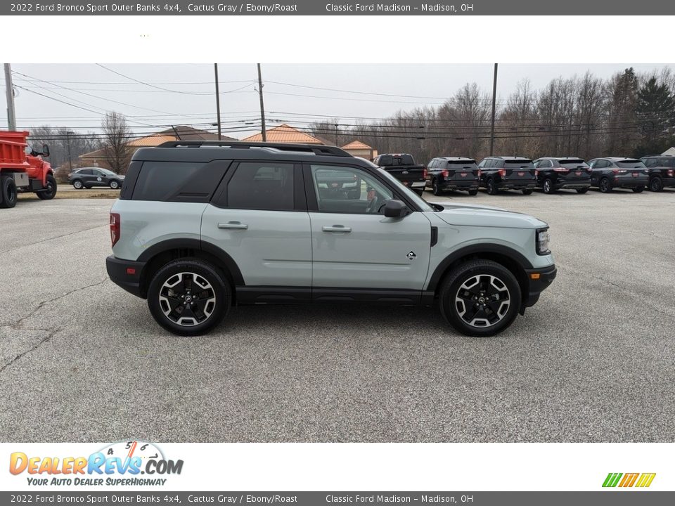 2022 Ford Bronco Sport Outer Banks 4x4 Cactus Gray / Ebony/Roast Photo #6