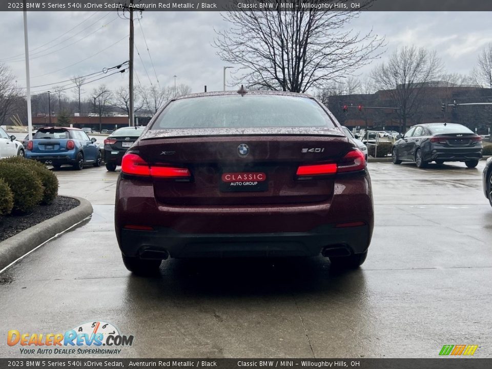 2023 BMW 5 Series 540i xDrive Sedan Aventurin Red Metallic / Black Photo #4