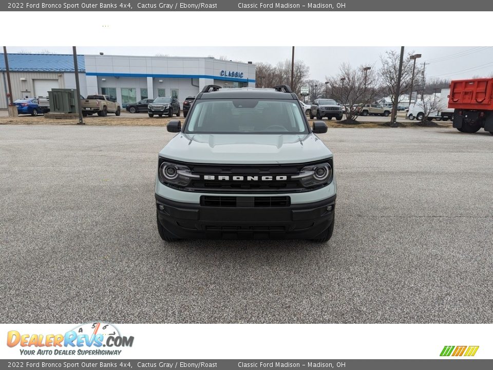 2022 Ford Bronco Sport Outer Banks 4x4 Cactus Gray / Ebony/Roast Photo #8