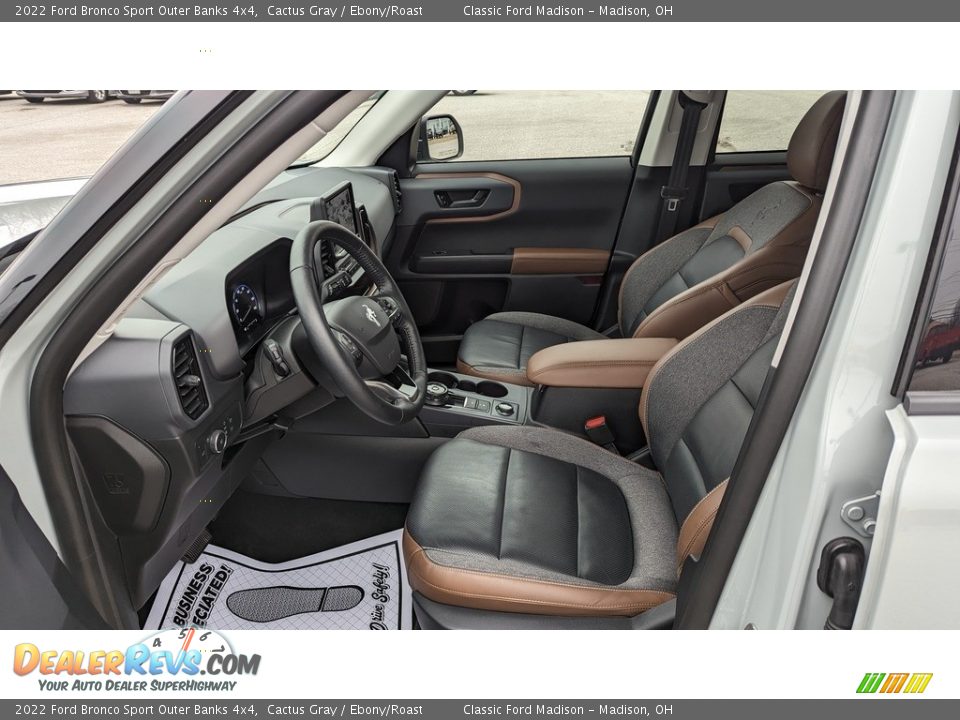 Front Seat of 2022 Ford Bronco Sport Outer Banks 4x4 Photo #10