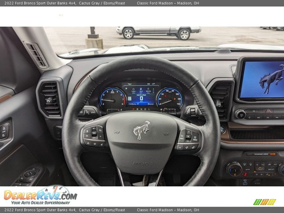 2022 Ford Bronco Sport Outer Banks 4x4 Steering Wheel Photo #11