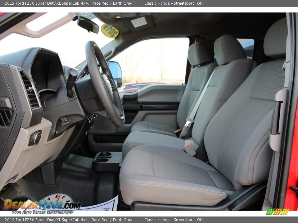 2019 Ford F250 Super Duty XL SuperCab 4x4 Race Red / Earth Gray Photo #17