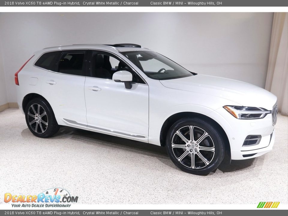 Crystal White Metallic 2018 Volvo XC60 T8 eAWD Plug-in Hybrid Photo #1