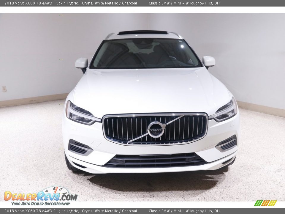 2018 Volvo XC60 T8 eAWD Plug-in Hybrid Crystal White Metallic / Charcoal Photo #2