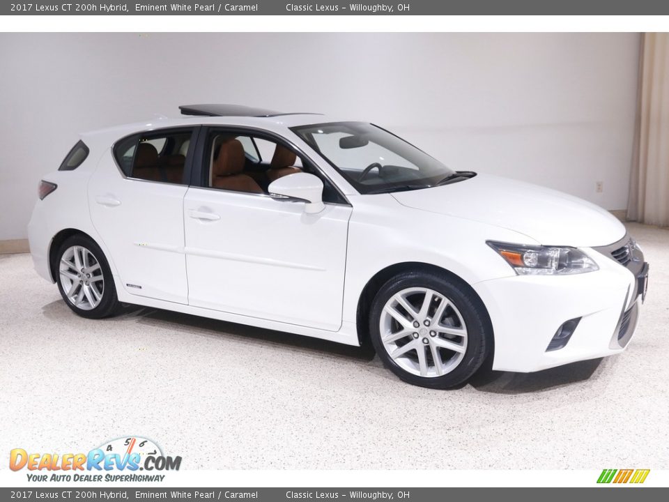 2017 Lexus CT 200h Hybrid Eminent White Pearl / Caramel Photo #1