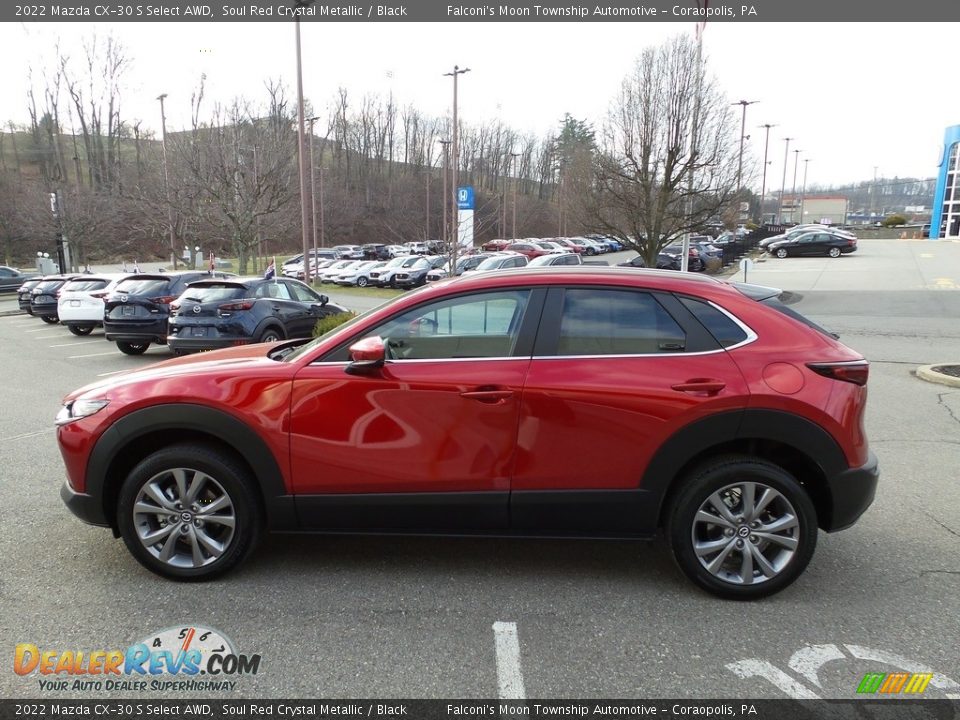 2022 Mazda CX-30 S Select AWD Soul Red Crystal Metallic / Black Photo #6