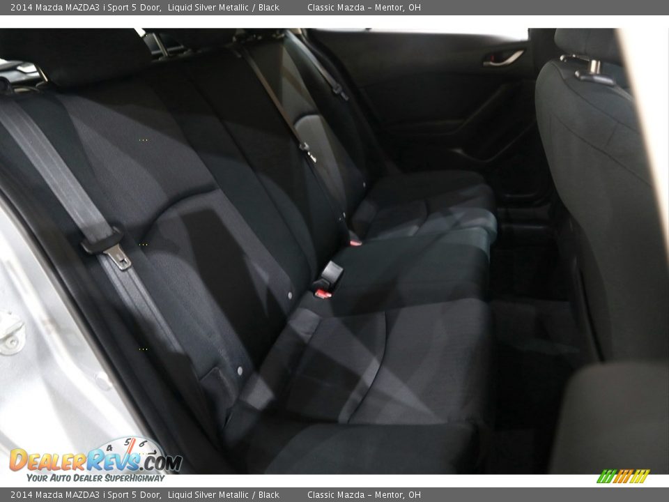2014 Mazda MAZDA3 i Sport 5 Door Liquid Silver Metallic / Black Photo #14