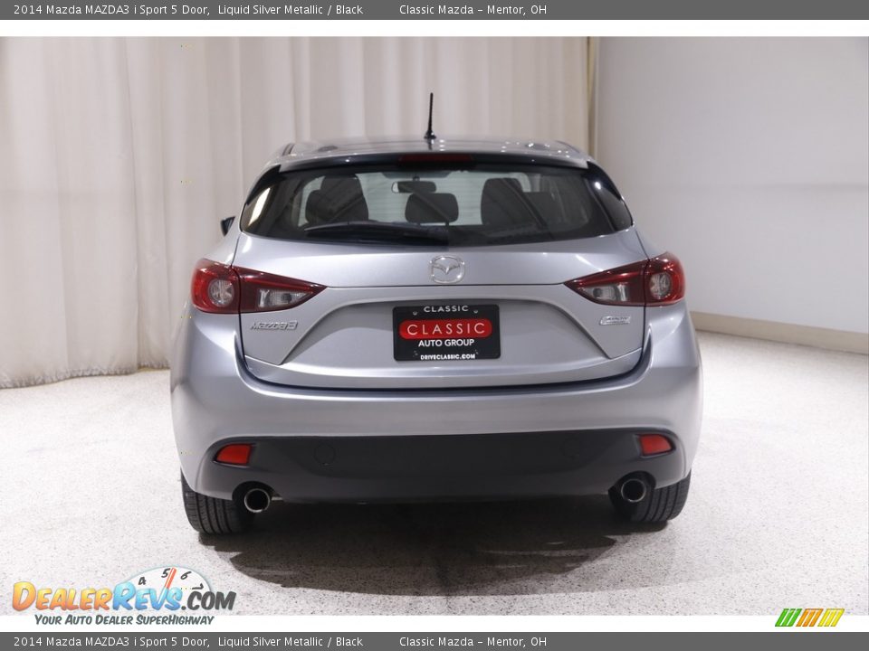 2014 Mazda MAZDA3 i Sport 5 Door Liquid Silver Metallic / Black Photo #16