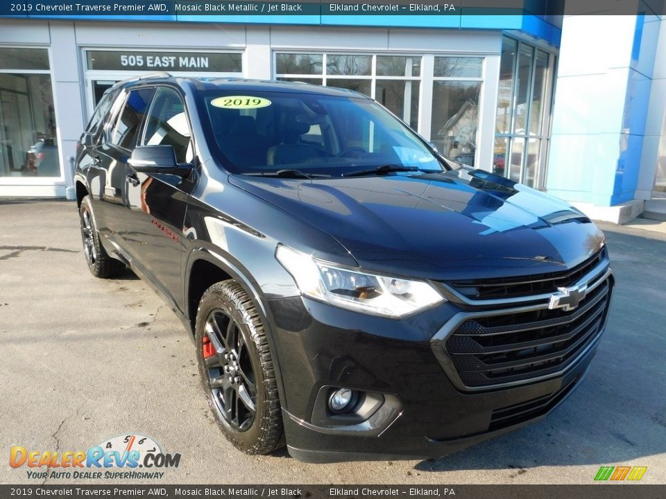 2019 Chevrolet Traverse Premier AWD Mosaic Black Metallic / Jet Black Photo #2