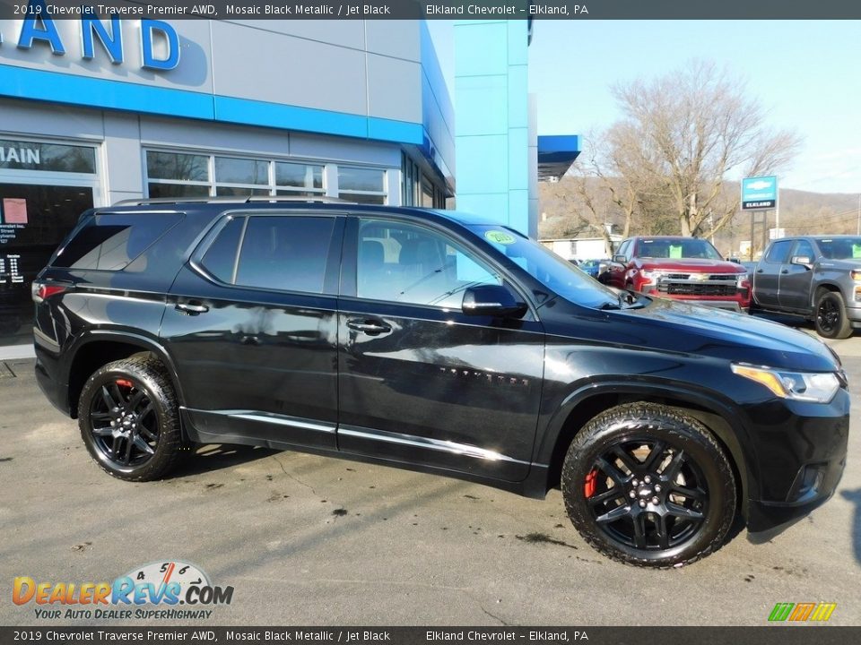 2019 Chevrolet Traverse Premier AWD Mosaic Black Metallic / Jet Black Photo #4