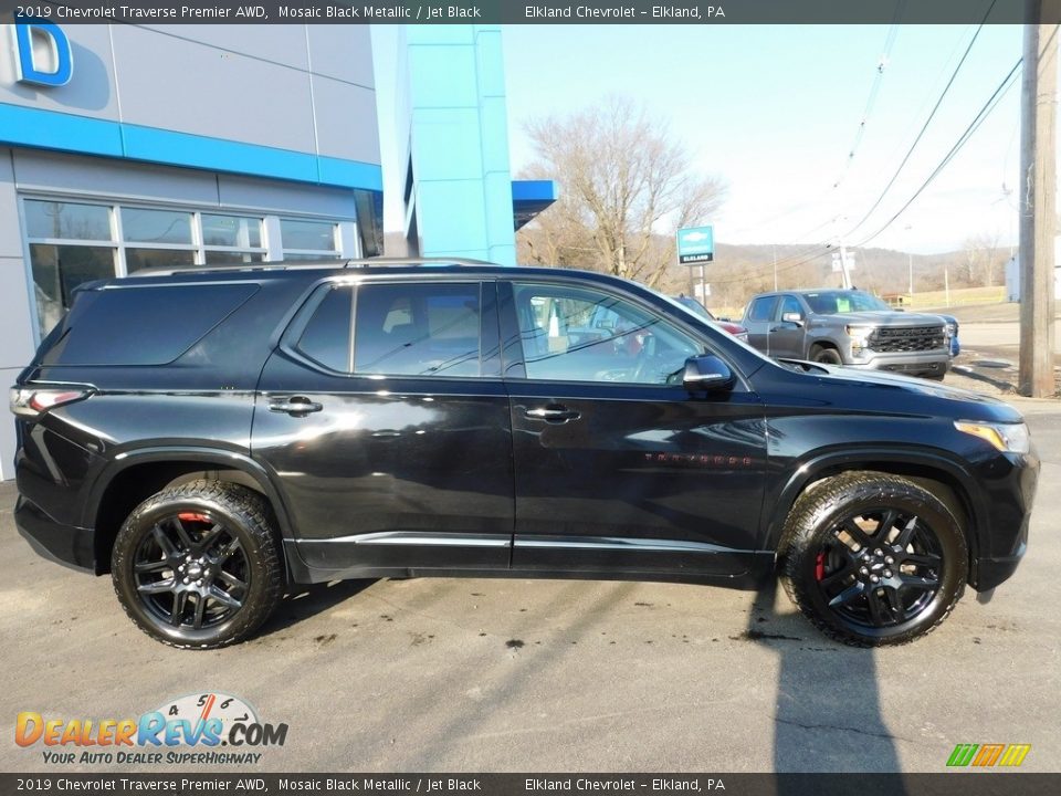 2019 Chevrolet Traverse Premier AWD Mosaic Black Metallic / Jet Black Photo #5