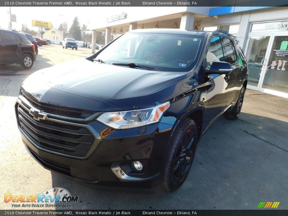 2019 Chevrolet Traverse Premier AWD Mosaic Black Metallic / Jet Black Photo #11