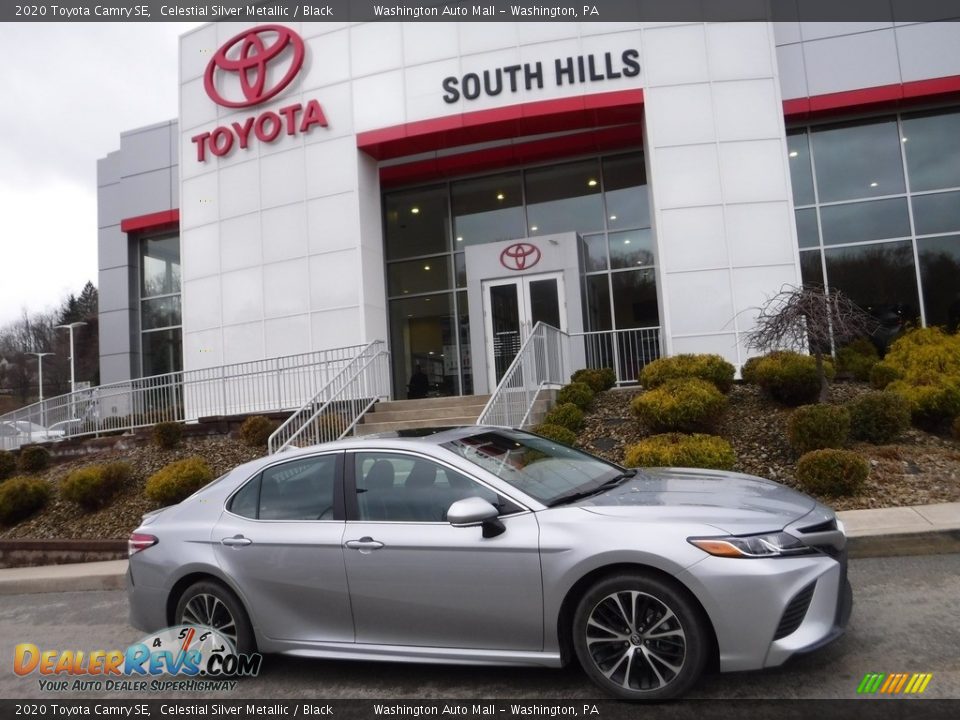 2020 Toyota Camry SE Celestial Silver Metallic / Black Photo #2