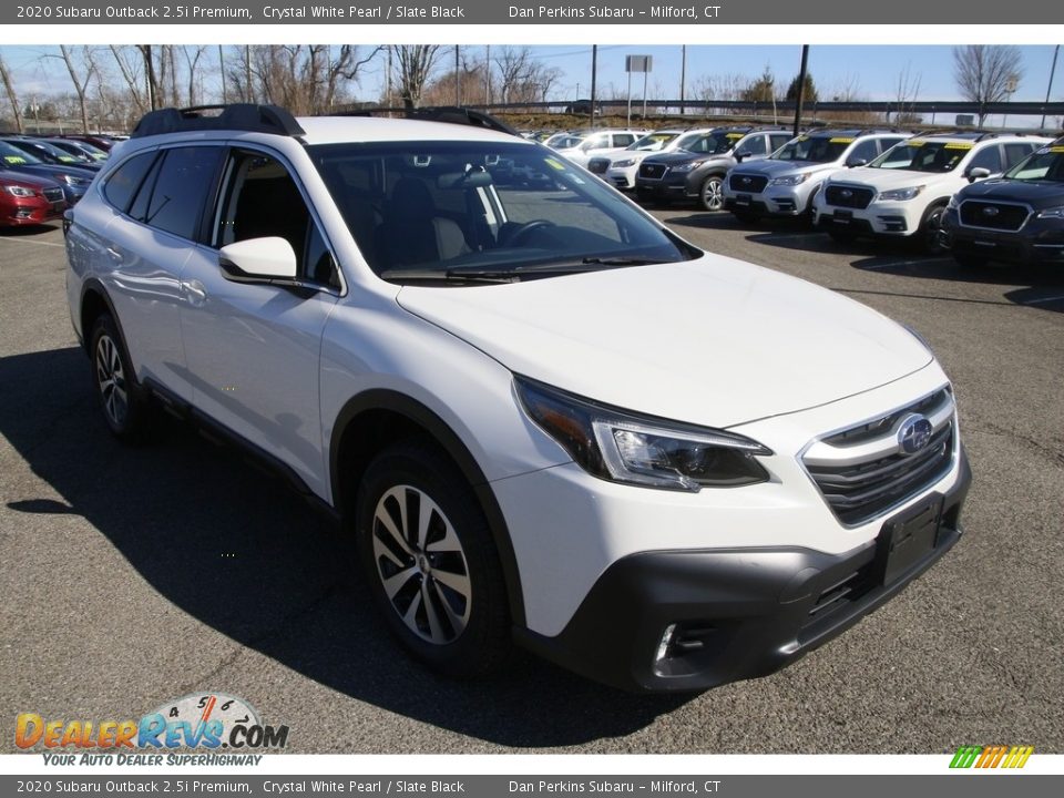 2020 Subaru Outback 2.5i Premium Crystal White Pearl / Slate Black Photo #3