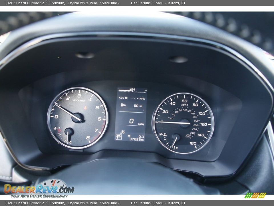 2020 Subaru Outback 2.5i Premium Crystal White Pearl / Slate Black Photo #17