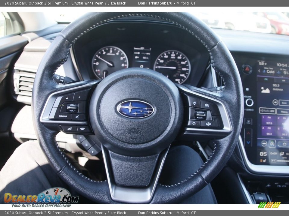 2020 Subaru Outback 2.5i Premium Crystal White Pearl / Slate Black Photo #18