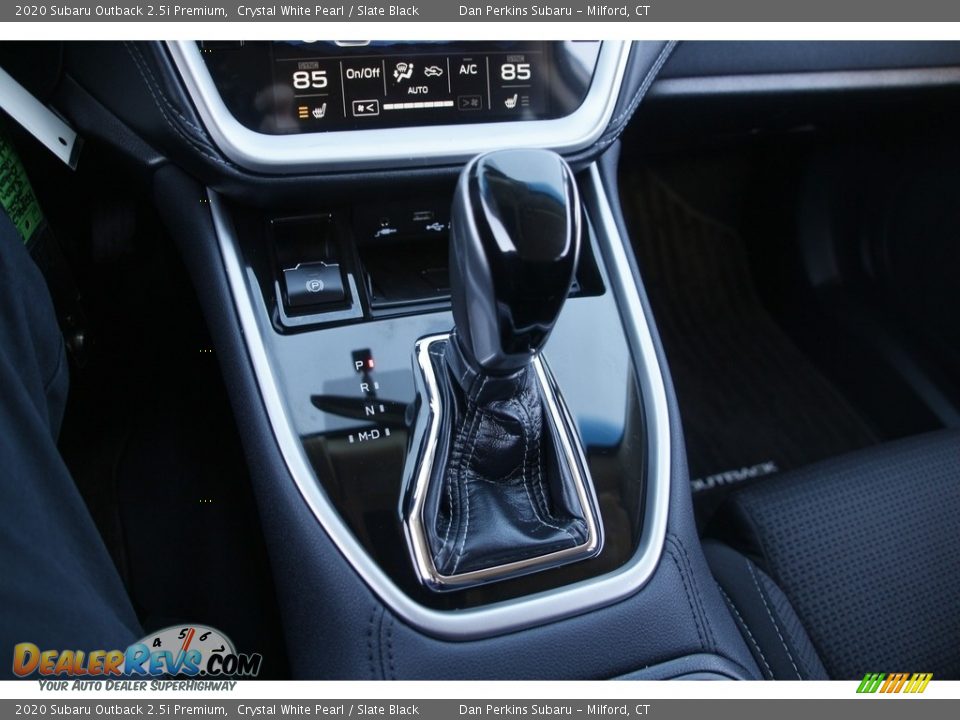 2020 Subaru Outback 2.5i Premium Crystal White Pearl / Slate Black Photo #21