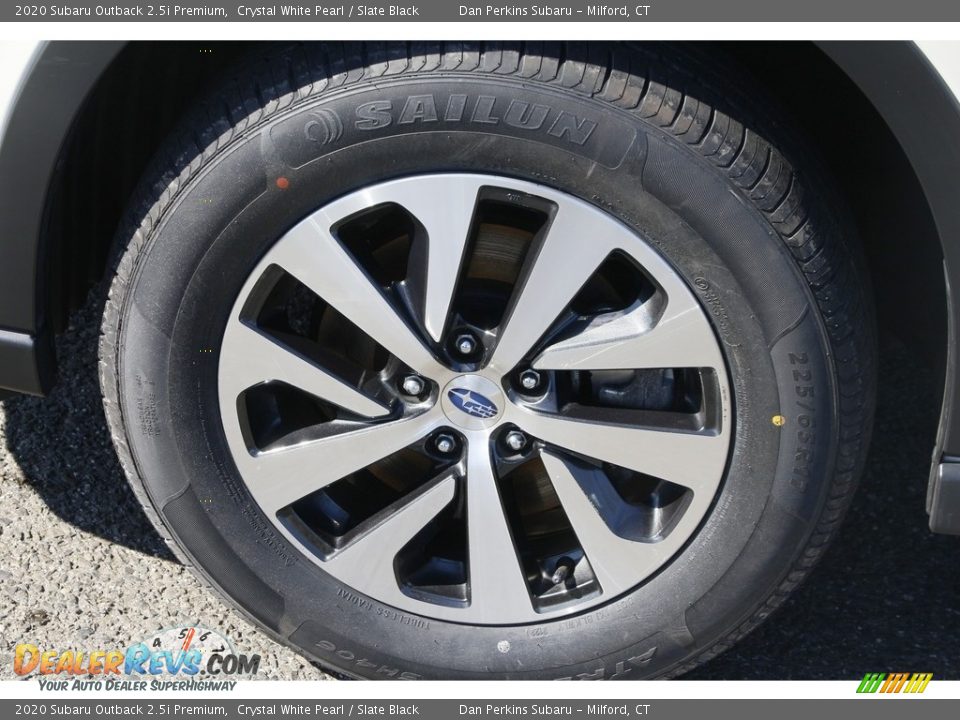 2020 Subaru Outback 2.5i Premium Crystal White Pearl / Slate Black Photo #23