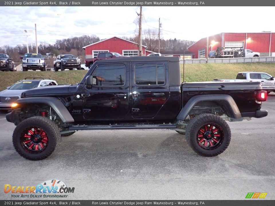 2021 Jeep Gladiator Sport 4x4 Black / Black Photo #2