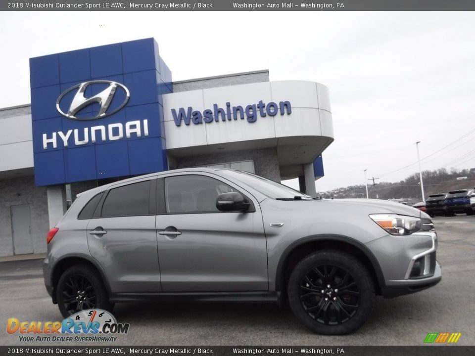 2018 Mitsubishi Outlander Sport LE AWC Mercury Gray Metallic / Black Photo #2