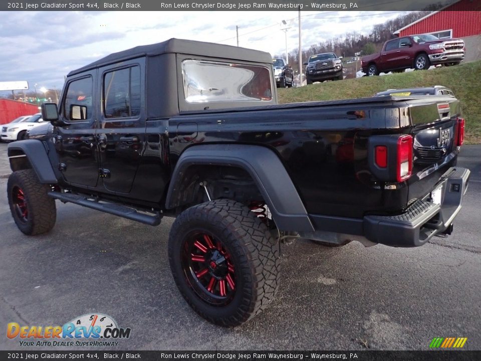 2021 Jeep Gladiator Sport 4x4 Black / Black Photo #3