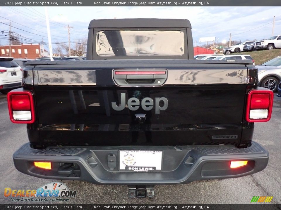 2021 Jeep Gladiator Sport 4x4 Black / Black Photo #4