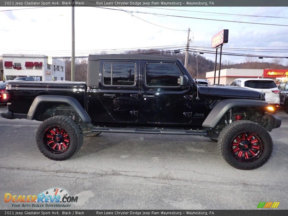 2021 Jeep Gladiator Sport 4x4 Black / Black Photo #7