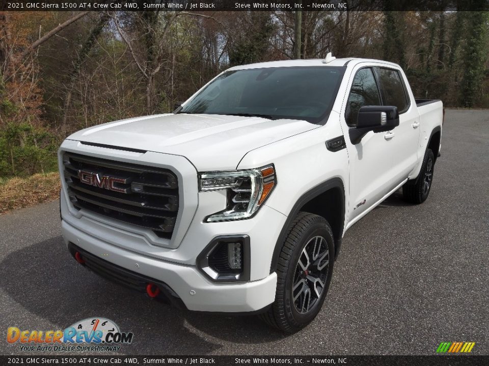 2021 GMC Sierra 1500 AT4 Crew Cab 4WD Summit White / Jet Black Photo #3