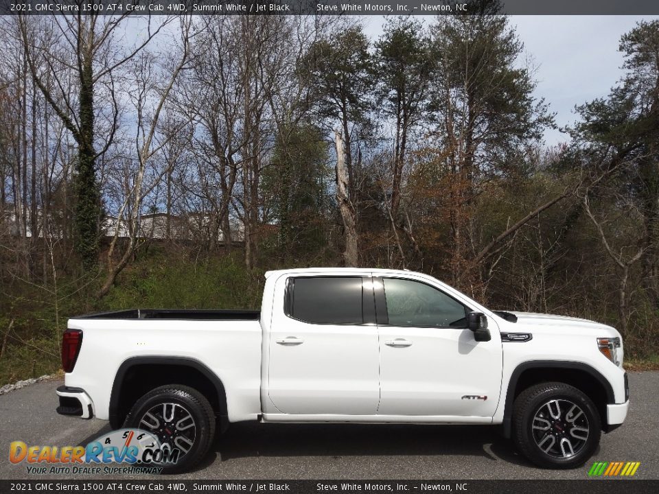 Summit White 2021 GMC Sierra 1500 AT4 Crew Cab 4WD Photo #6