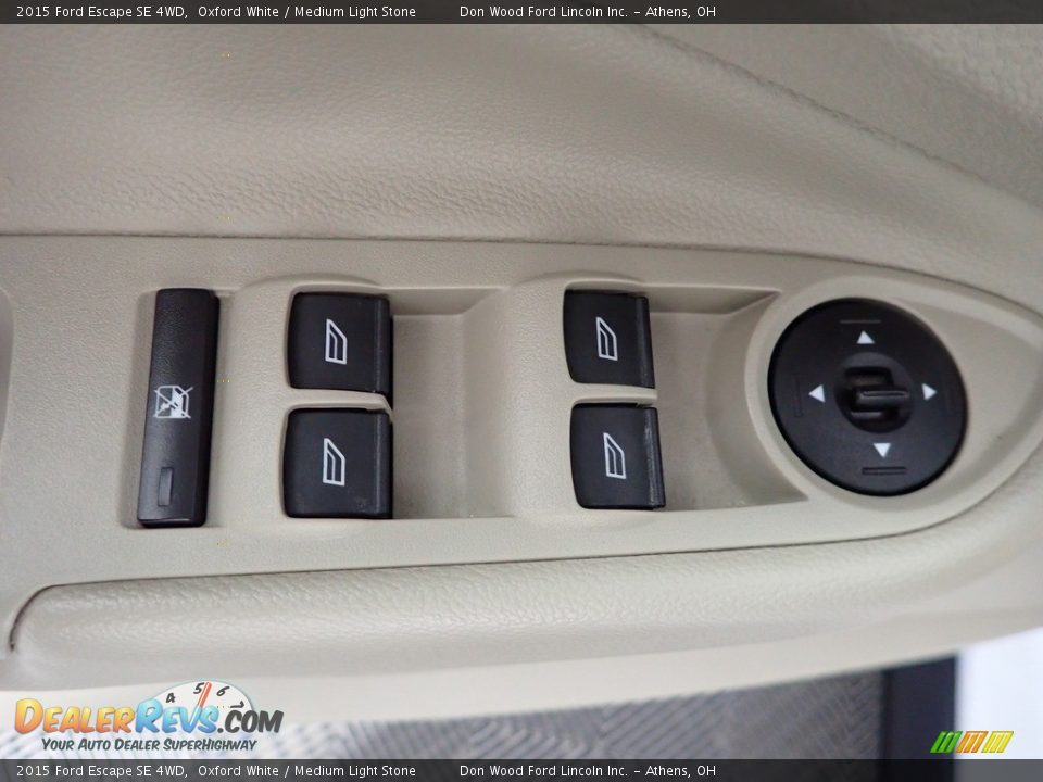 2015 Ford Escape SE 4WD Oxford White / Medium Light Stone Photo #19