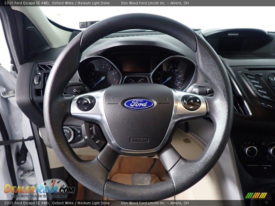 2015 Ford Escape SE 4WD Oxford White / Medium Light Stone Photo #25