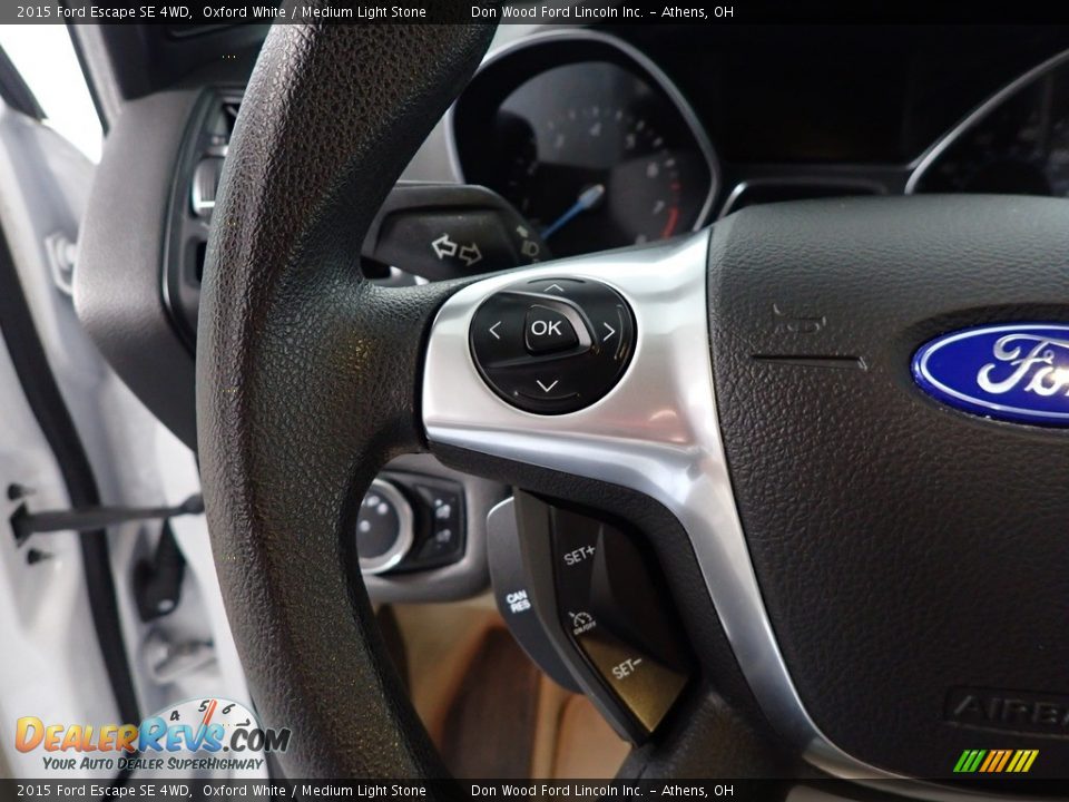 2015 Ford Escape SE 4WD Oxford White / Medium Light Stone Photo #26