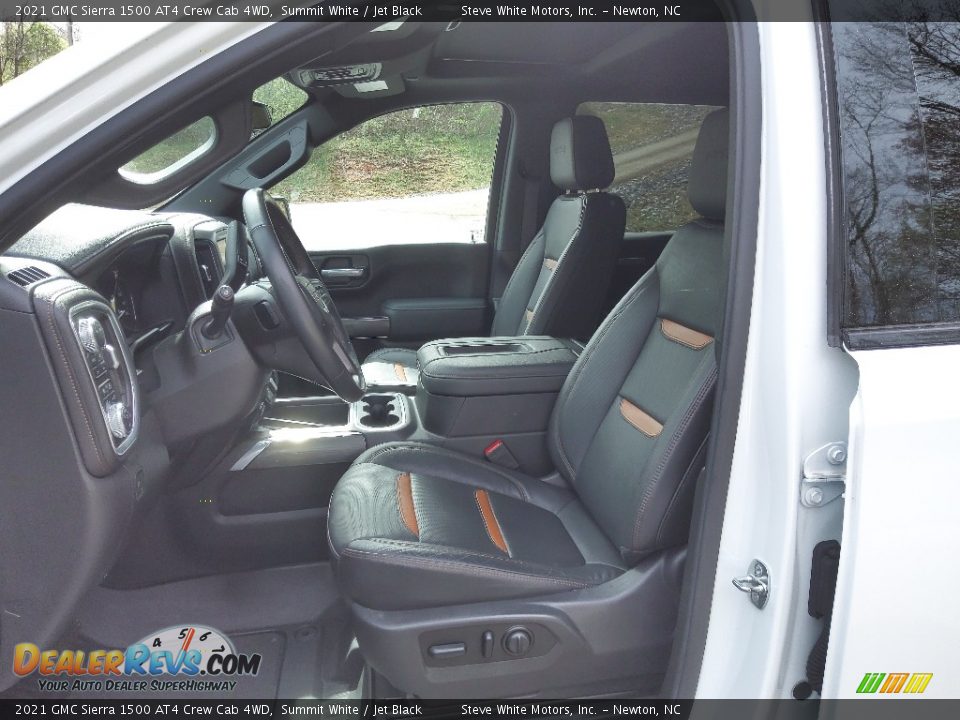 Front Seat of 2021 GMC Sierra 1500 AT4 Crew Cab 4WD Photo #14