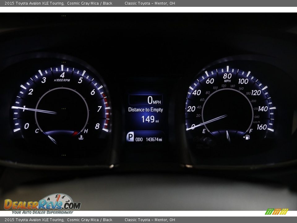 2015 Toyota Avalon XLE Touring Cosmic Gray Mica / Black Photo #8