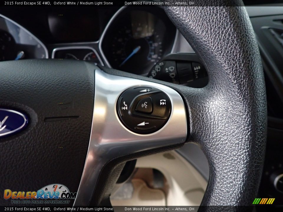 2015 Ford Escape SE 4WD Oxford White / Medium Light Stone Photo #27