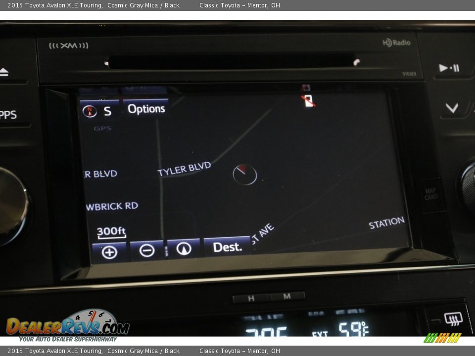 2015 Toyota Avalon XLE Touring Cosmic Gray Mica / Black Photo #10