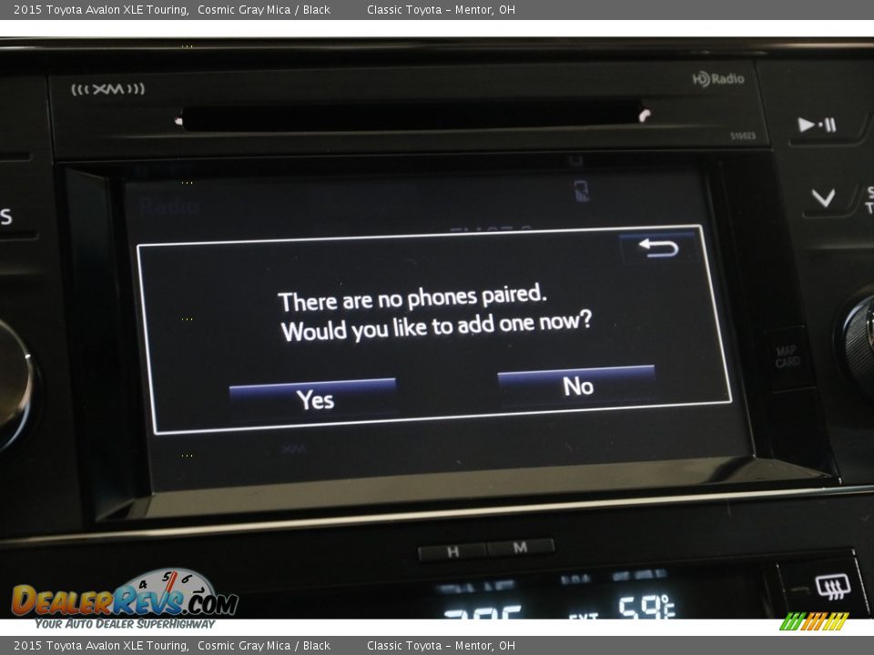 2015 Toyota Avalon XLE Touring Cosmic Gray Mica / Black Photo #12