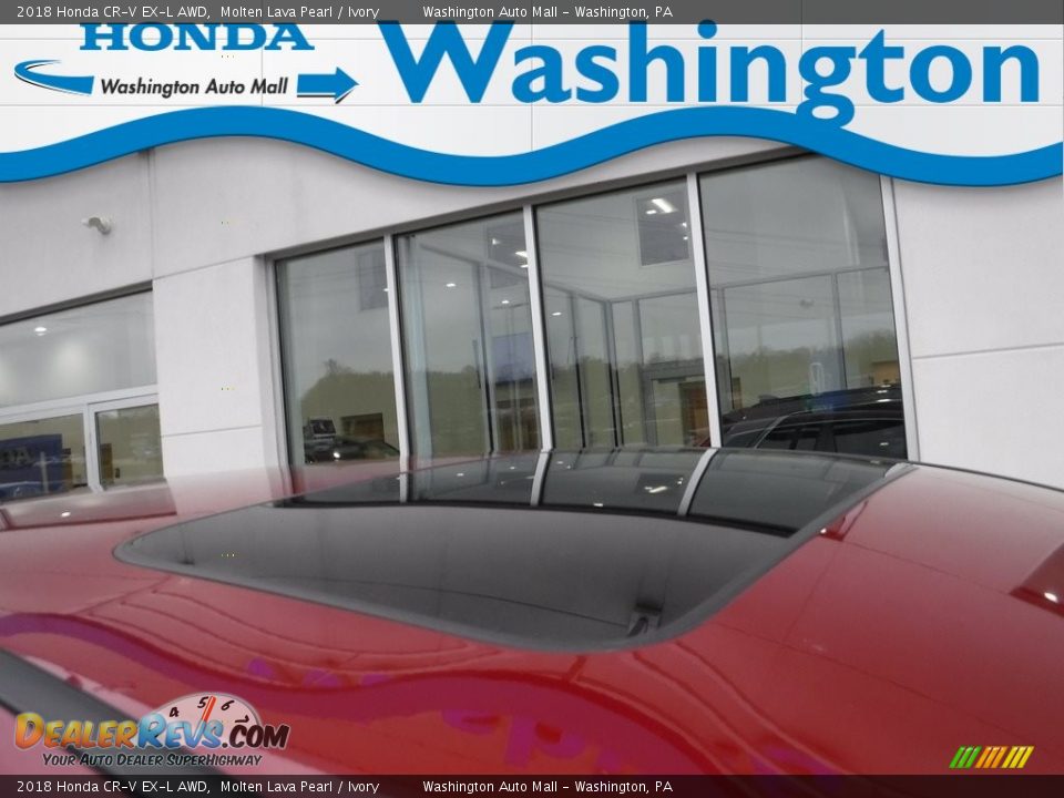 2018 Honda CR-V EX-L AWD Molten Lava Pearl / Ivory Photo #3