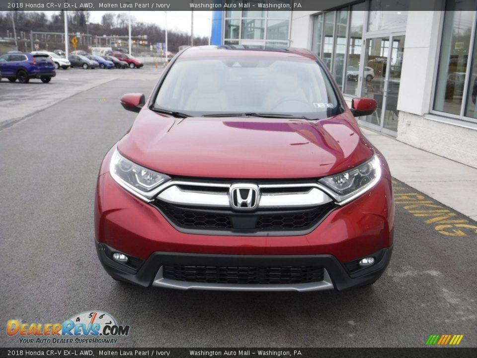 2018 Honda CR-V EX-L AWD Molten Lava Pearl / Ivory Photo #4