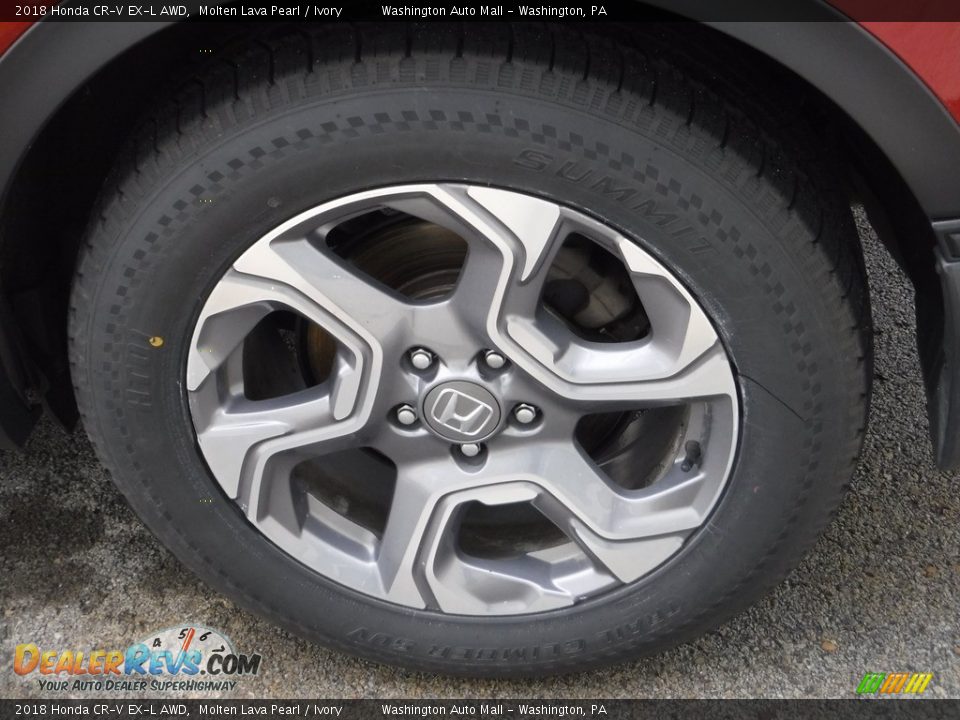 2018 Honda CR-V EX-L AWD Molten Lava Pearl / Ivory Photo #7
