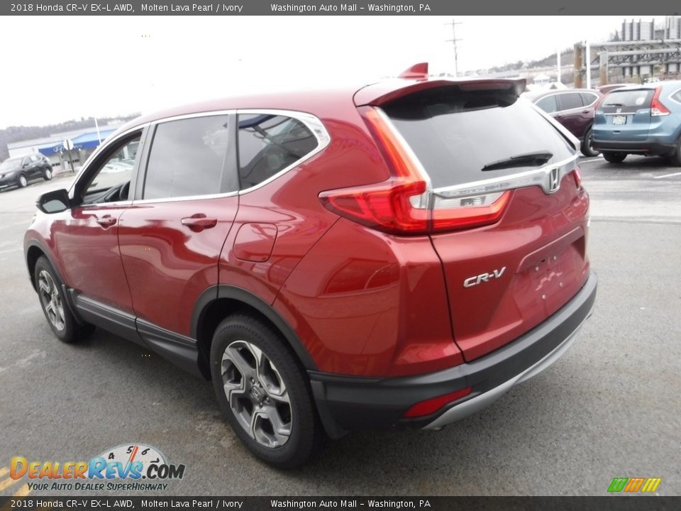 2018 Honda CR-V EX-L AWD Molten Lava Pearl / Ivory Photo #8