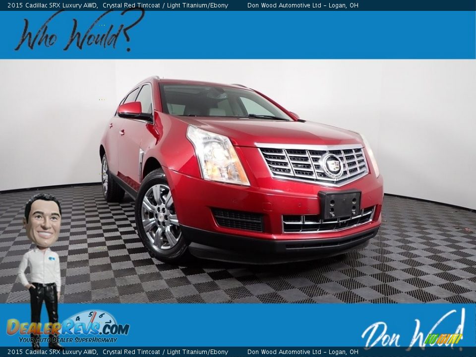 2015 Cadillac SRX Luxury AWD Crystal Red Tintcoat / Light Titanium/Ebony Photo #1
