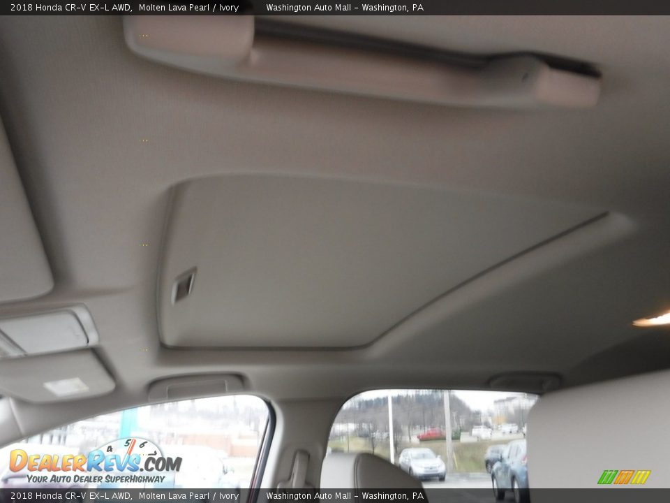 2018 Honda CR-V EX-L AWD Molten Lava Pearl / Ivory Photo #12