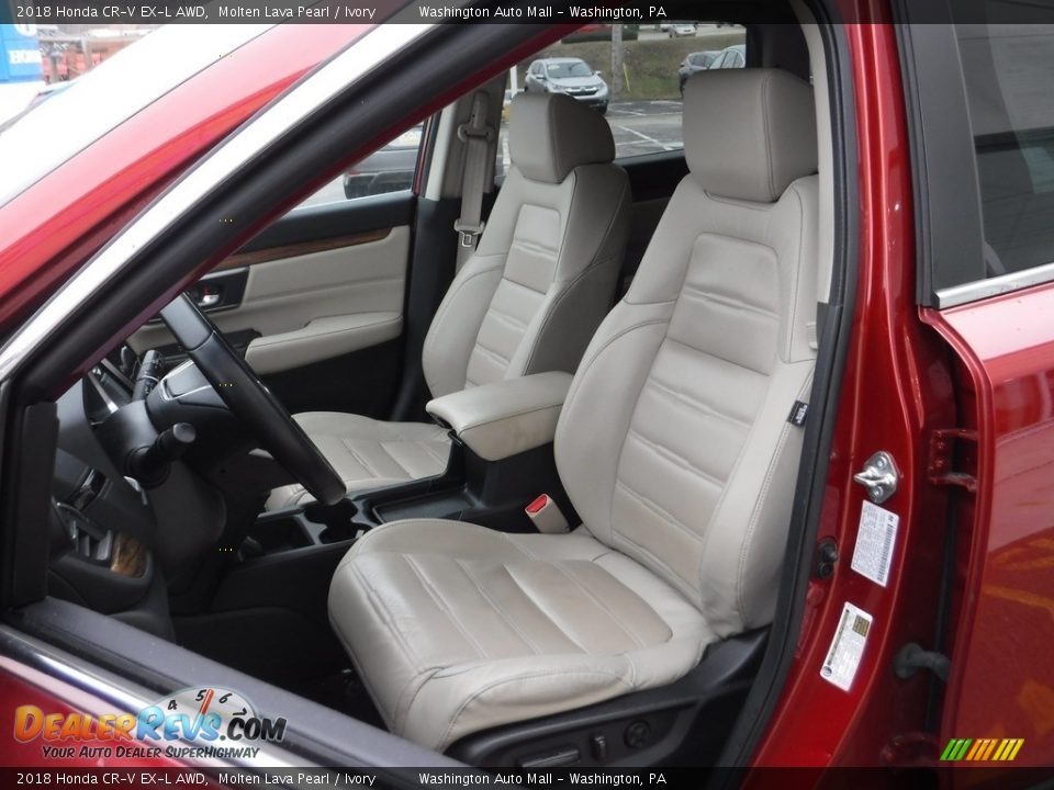 2018 Honda CR-V EX-L AWD Molten Lava Pearl / Ivory Photo #17